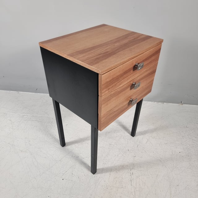 Wood Vintage Cupboardin Black Ash, 1970s For Sale - Image 7 of 10