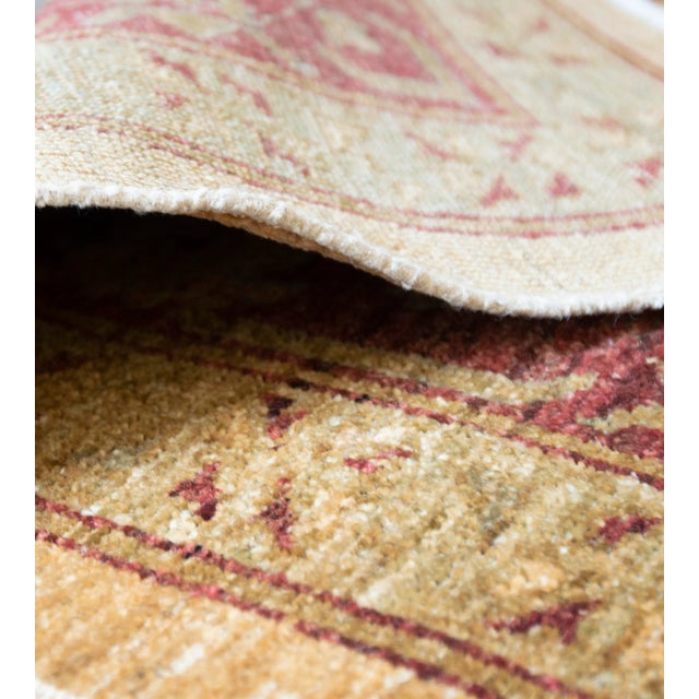 MANSOUR Contemporary Handwoven Agra-Inspired Wool Rug For Sale - Image 4 of 7