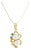 Freshwater Pearl with Emerald Accent Necklace 16" For Sale