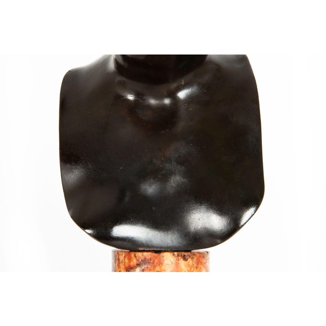 Italian Grand Tour Bronze Sculpture Bust of Diana by Del Nerro Foundry For Sale - Image 9 of 18