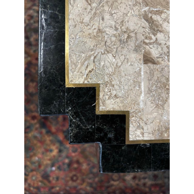 Artedi Tessellated Stone Side Table For Sale - Image 4 of 8