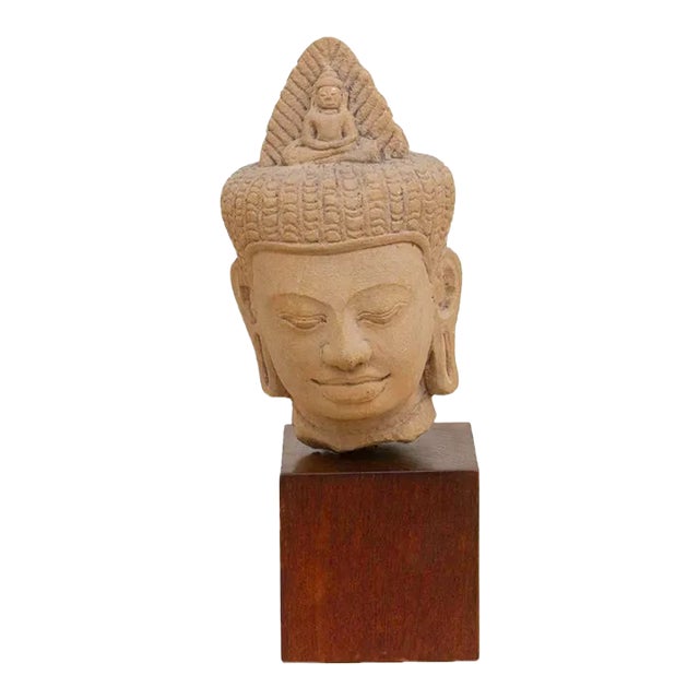 Antique Khmer Sandstone Statue Chairish
