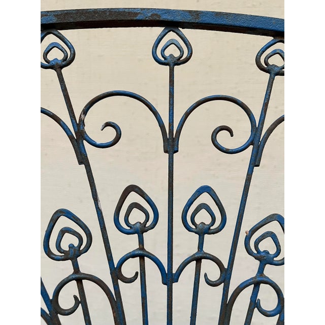 Mid Century Modern Iron Salterini Style Peacock Chair, Attributed For Sale - Image 10 of 10