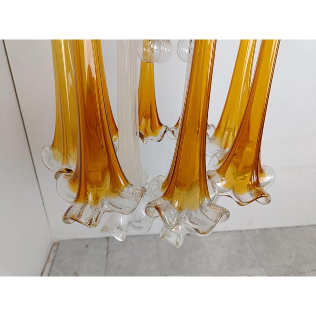 Vintage Murano Glass Chandelier from Paolo Venini, 1970s For Sale - Image 10 of 11