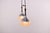 Mid-Century Modern Mid-Century Rosewood, Metal and Glass Dual Pendant Lamp For Sale - Image 3 of 11