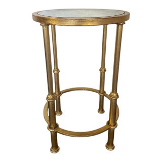 Italian Neoclassical Gilt Gueridon Side Table by Miamar Home For Sale