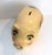 Large Mid-Century Ceramic Piggy Bank with rosy pink cheeks, and black spots. Piggy measures 14.5" x 8" x 8"