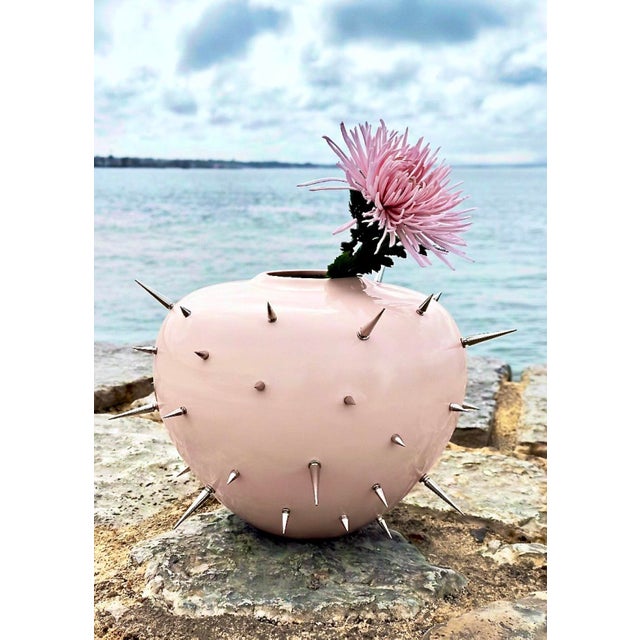 Handcrafted Stoneware Vase by Neo Design Studios For Sale - Image 9 of 10