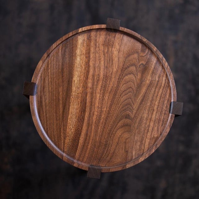 Introducing the Waverly table in walnut. Small, round, lightweight with curves you want to touch, this versatile end table...