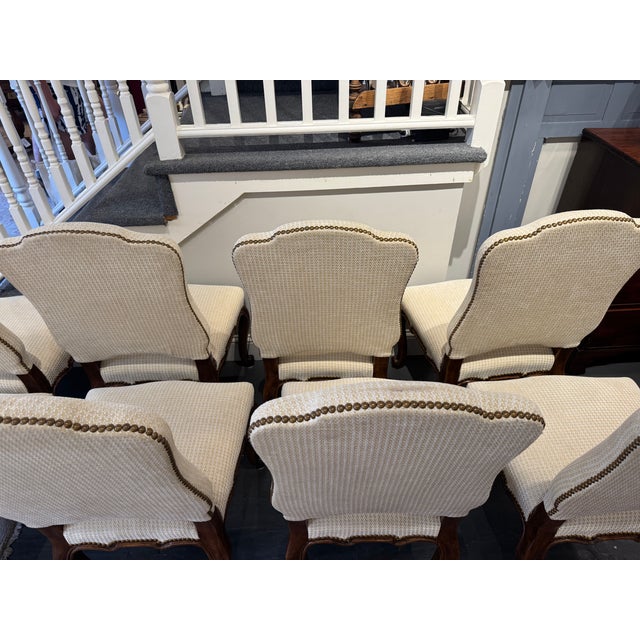 French 20th Century Vintage Mahogany French Dining Chairs For Sale - Image 3 of 10