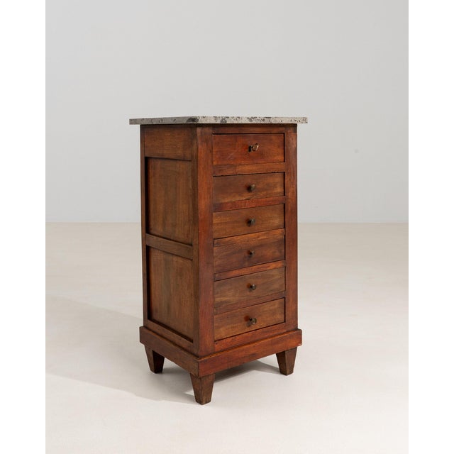 19th Century France Brown Wood Chests of Drawers For Sale - Image 10 of 11