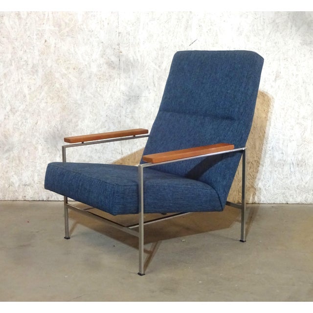 Blue Mid-Century Dutch Model 2281 Lounge Armchair by Rob Parry for Gelderland, 1950s For Sale - Image 8 of 8