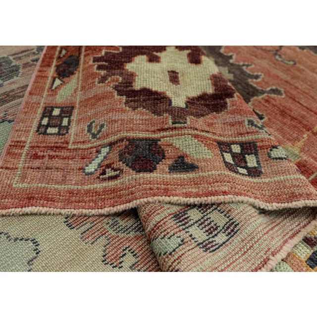Turkish Oushak Old Wool Rug 9'1" x 13'10" #30135 For Sale In Houston - Image 6 of 8