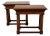 Pair of Italian 19th Century Carved Walnut Console Tables with Doric Columns For Sale