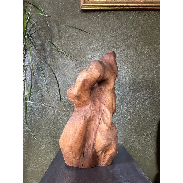 Vintage Anthropomorphic Wood Sculpture For Sale - Image 11 of 12