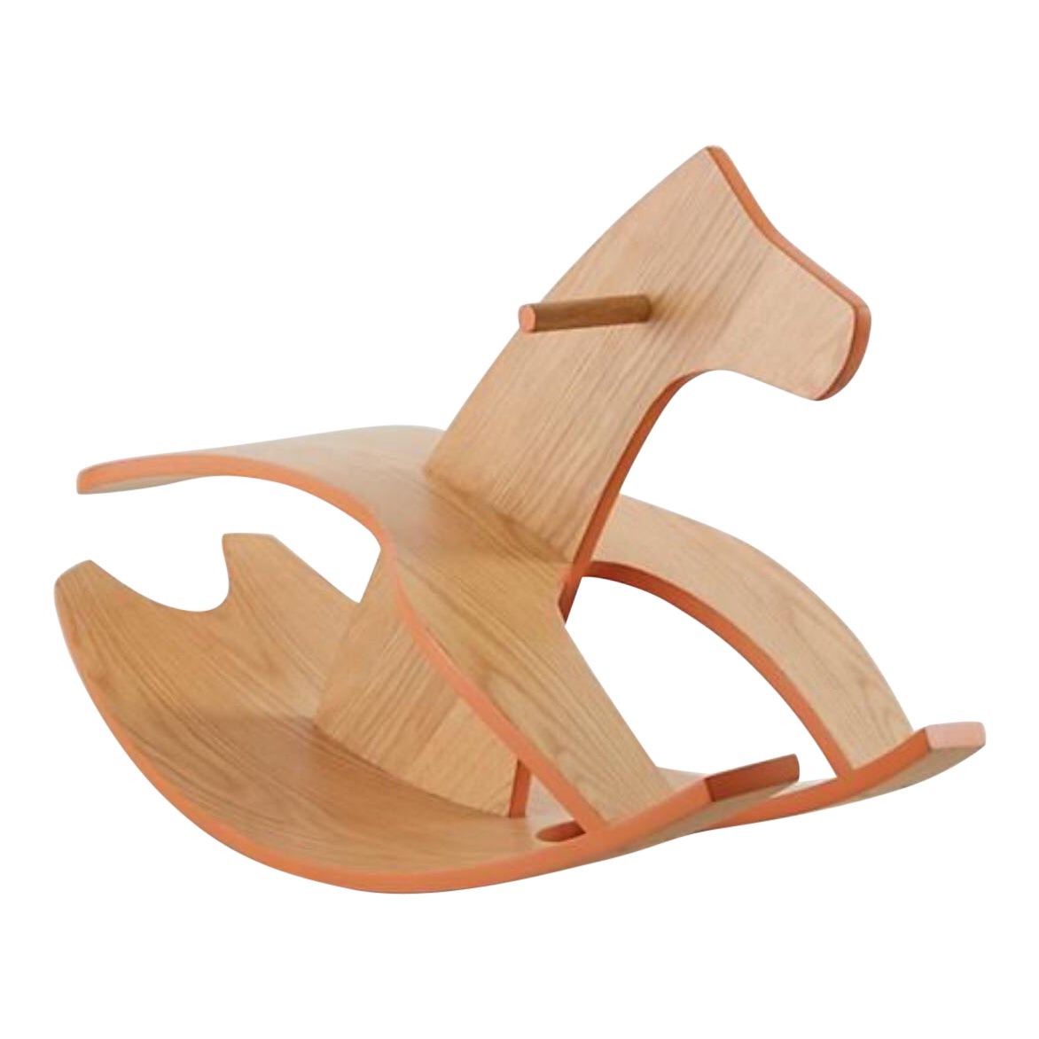 Modernist Creative Playthings Style Bentwood Child Kid’s Rocking Horse