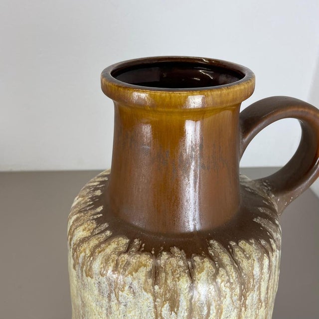 Large Fat Lava Pottery Multi Color Floor Vase from Scheurich, 1970s For Sale - Image 9 of 18