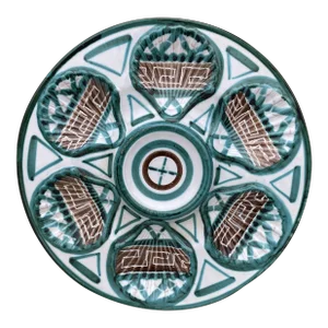Mid-Century Rare Ceramic Oyster Plate Robert Picault Vallauris