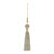Add a touch of glamorous elegance to your holiday decor with this set of Jeweled Tassel Ornaments. Featuring wintry gold...