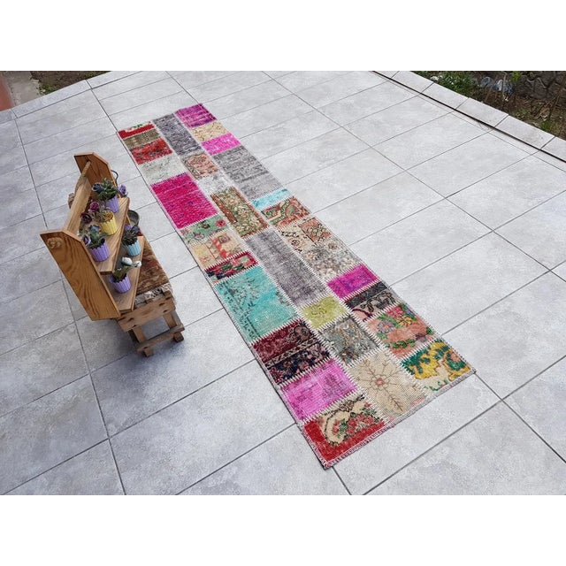 Turkish 1960s Turkish Anatolian Decorative Runner For Sale - Image 3 of 10