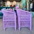 Pair of Pink Wicker Chairs Palm Beach Style For Sale - Image 14 of 14