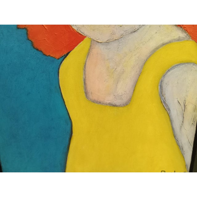 Figurative Original Artwork "Ginger" Acrylic Painting For Sale - Image 3 of 4