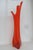 Mid-Century Modern Viking Glass Three Foil Persimmon Swung Vase Mid Century Large Floor Art 4754b For Sale - Image 3 of 18