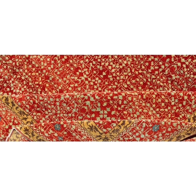 Vintage Mamluk Rug With All-Over Ottoman Design by Keivan Woven Arts 8'11 X 11'9 For Sale - Image 10 of 12