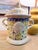 Royal Blue Hand Painted Majolica Lidded Jar Floral Italian Botanical Lemon Tree Design. Gorgeous! For Sale - Image 8 of 10