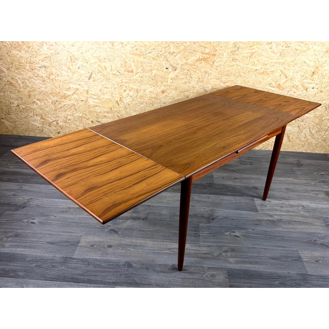 Vintage Danish Teak Dining Table, 1960s For Sale - Image 10 of 17