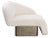 Kaia Modern White Boucle Left Arm Accent Chair For Sale - Image 9 of 10