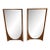 Mid-Century Modern Broyhill Brasilia Walnut Wall Mirrors - Set of 2 For Sale