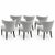 Mid-Century Modern Klismos Set of 6 Upholstered Dining Chairs For Sale - Image 3 of 6