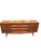 Brown Mid Century Modern Vintage Low Long Dresser or Credenza in Albert Parvin Style Sculpted Design For Sale - Image 8 of 11