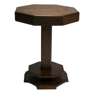 Art Deco Amsterdam School Octagonal Side Table, 1920s For Sale