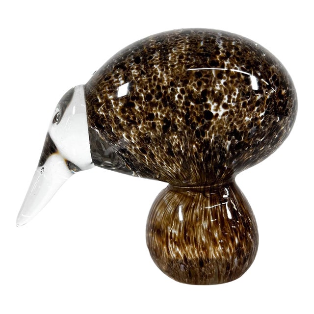 Modern Murphy Art Glass Kiwi Bird Paperweight New Zealand For Sale