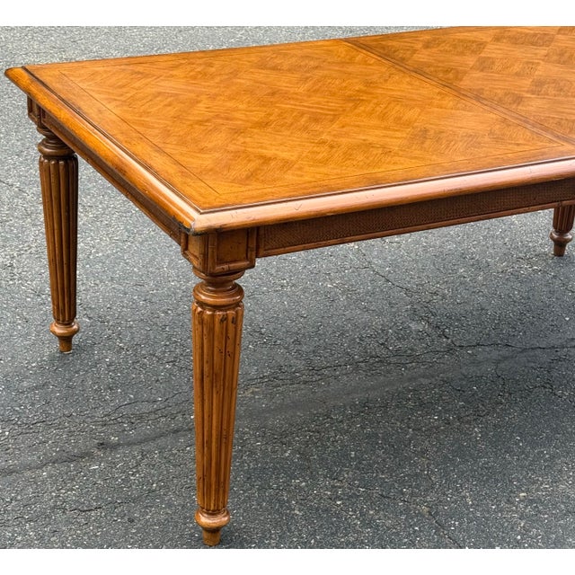 Wood Tommy Bahama Island Estate Plantation “Grenadine” Dining Table With 2 Leaves For Sale - Image 7 of 12
