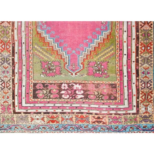 Early 20th Century Turkish Konya Prayer Rug For Sale - Image 4 of 11