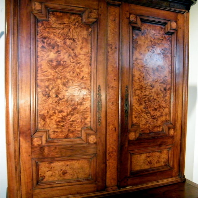 Late 18th Century Antique French Elm & Burl Linen Chairish