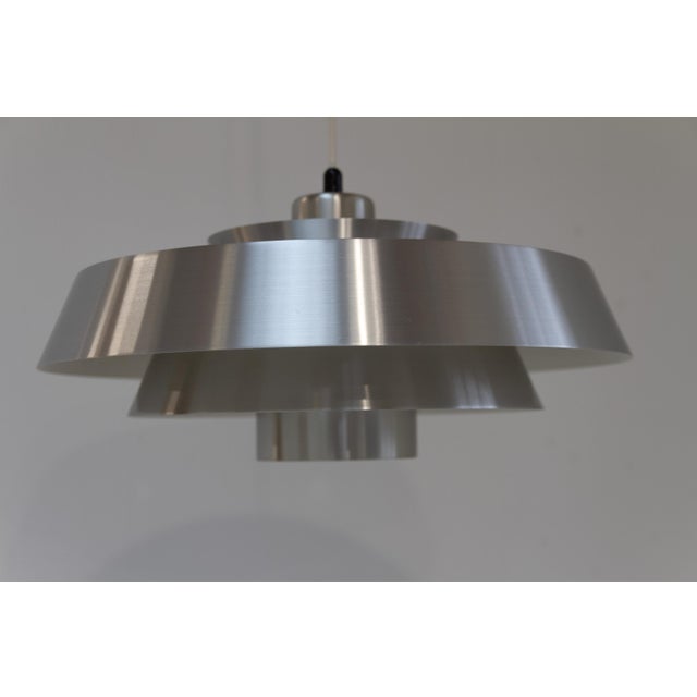 Silver Danish Nova Pendant by Jo Hammerborg for Fog & Mørup, 1960s. For Sale - Image 8 of 16