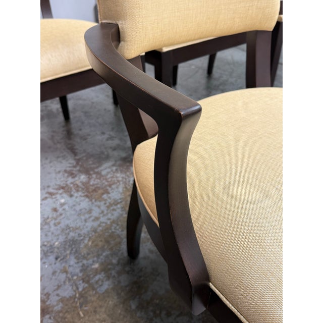 Beige Ethan Allen Drew Dining Chairs, Set of Eight For Sale - Image 8 of 12