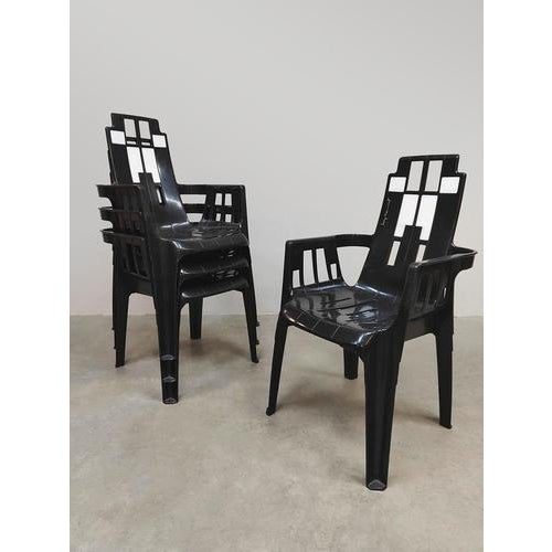 Pierre Paulin Vintage Boston Garden Dining Chairs from Pierre Paulin & Henry Massonnet, 1980s For Sale - Image 4 of 7