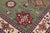 Abstract Boho Chic Kazak Light Green/Beige Wool Rug - 8'3''x9'5'' For Sale - Image 3 of 10
