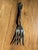 Metal Antique Silver-Plate Art Nouveau "La Vigne" Decorative Meat Serving Fork -1908 For Sale - Image 7 of 7