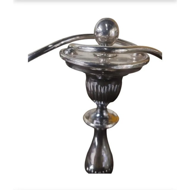 1950s Pair Regency Style English Silverplate Convertible One-To-Three Light Candelabra For Sale - Image 5 of 10