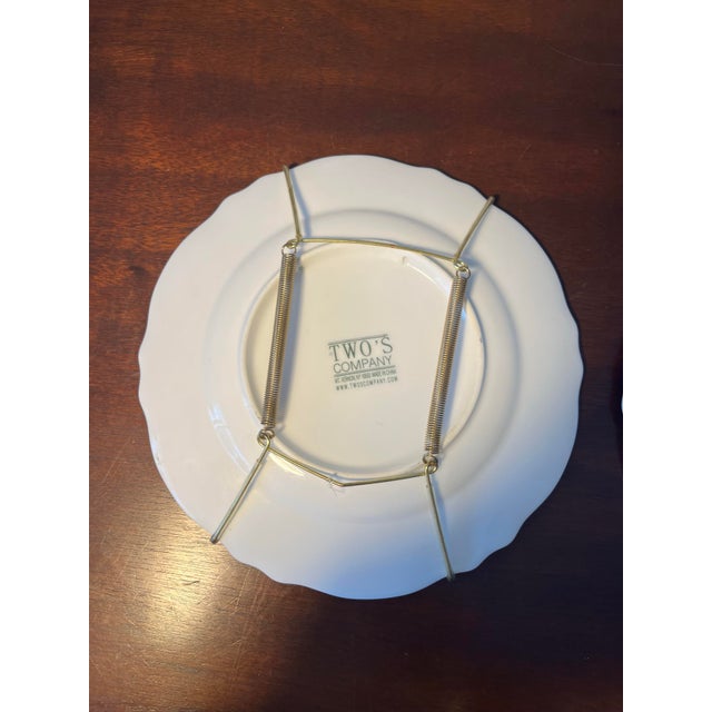 2 Vintage Two’s Company Chintz Plates For Sale - Image 4 of 6