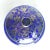 Victorian 1920s Blue Glass and Silver Floral Overlay Bowl With Lid For Sale - Image 3 of 7