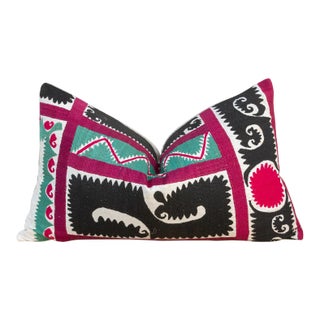 Olma Gul Suzani Lumbar Pillow For Sale