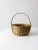 Mid-Century Modern Vintage Solid Brass Woven Basket For Sale - Image 3 of 11