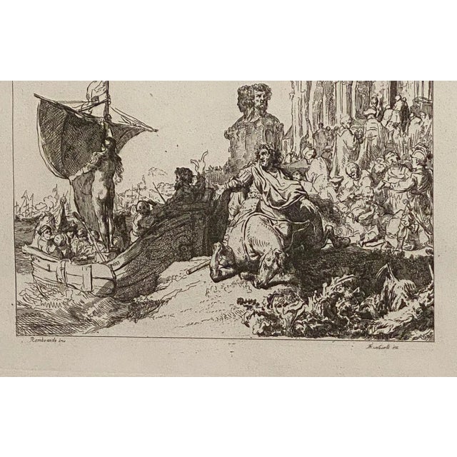 Baroque Late 18th Century Rembrandt Etching #11, by Francesco Novelli For Sale - Image 3 of 5